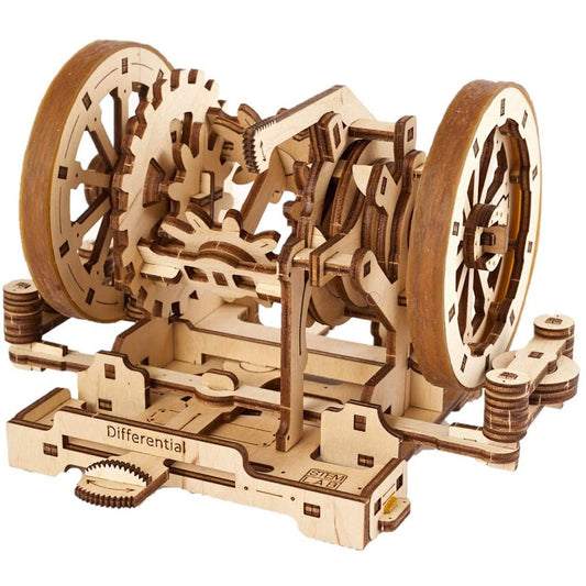 UGEARS STEM lab Differential Mechanical Wooden Model Kit 70132