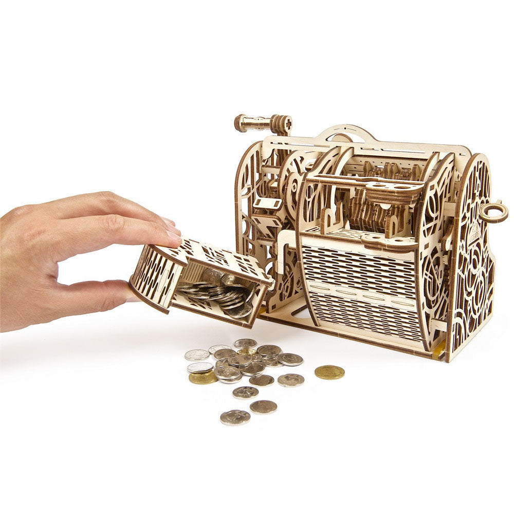 UGEARS Cash Register Mechanical Wooden Model Kit 70136