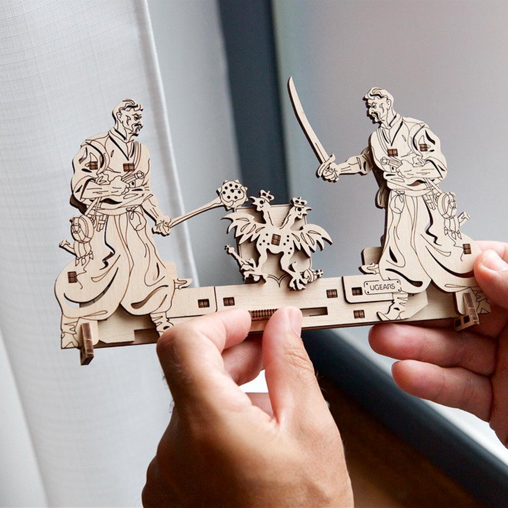 UGEARS 70182 Battle for Freedom Wooden Mechanical Model Kit