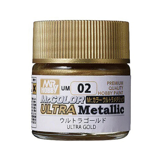 Mr. Hobby Mr. Colour - UM-02 - Ultra Gold Ultra Metallic 10ml Model Paint