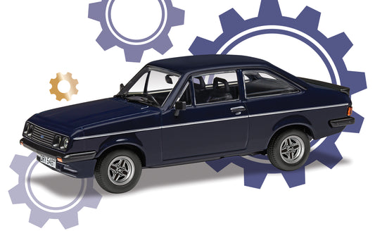 Corgi Ford Escort Mk2 RS2000 Midnight Blue Richard Hammond's 1:43 Diecast Model