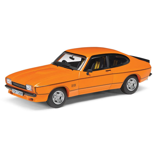 Corgi VA15402 Vanguards: Ford Capri Mk2 X-Pack Signal Orange 1:43 Diecast Model