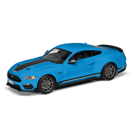 Corgi Ford Mustang Mach 1 Grabber Blue 1:43 Diecast Model VA15506