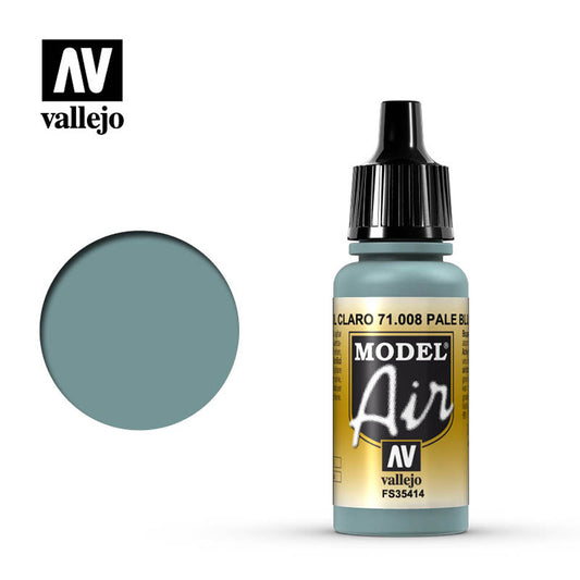 Vallejo Model Air - Pale Blue 18ml Model Paint 71008