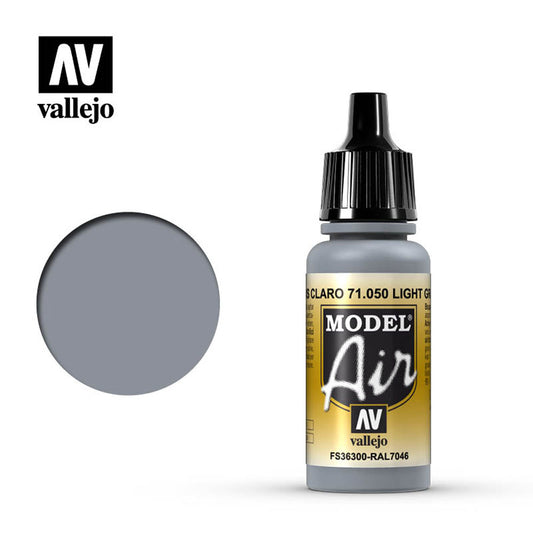 Vallejo Model Air - Light Grey 18ml Model Paint 71050