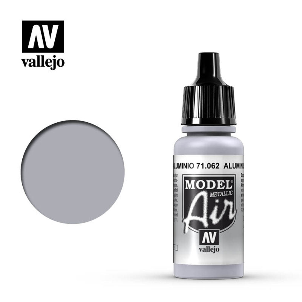 Vallejo Model Air - Aluminium (Metallic) 18ml Model Paint 71062
