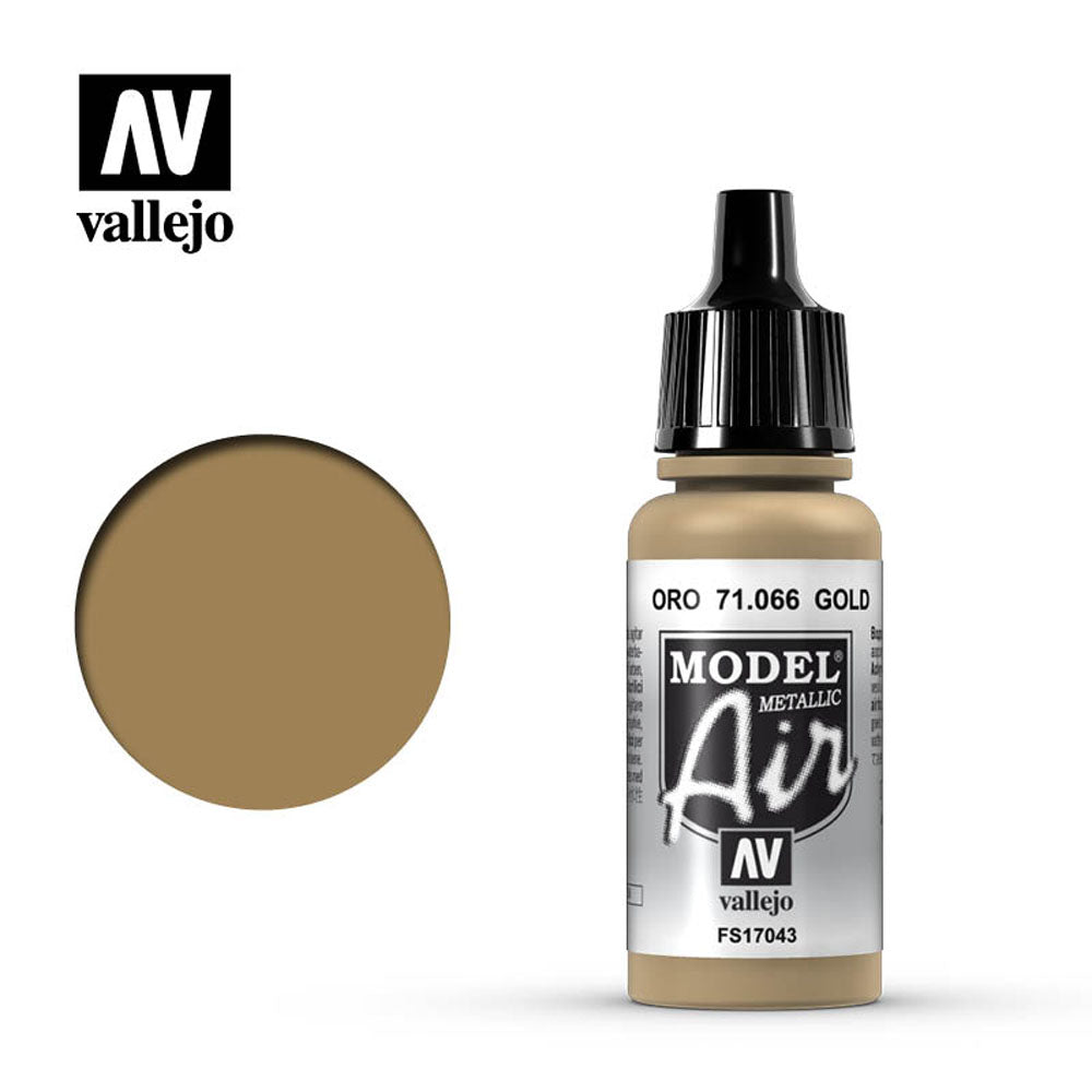 Vallejo Model Air - Gold (Metallic) 18ml Model Paint 71066