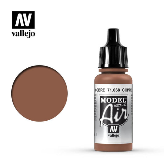 Vallejo Model Air - Copper (Metallic) 18ml Model Paint 71068