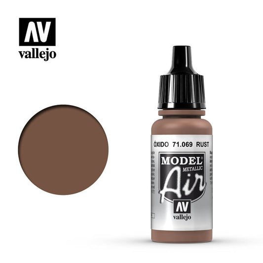 Vallejo Model Air - Rust (Metallic) 18ml Model Paint 71069