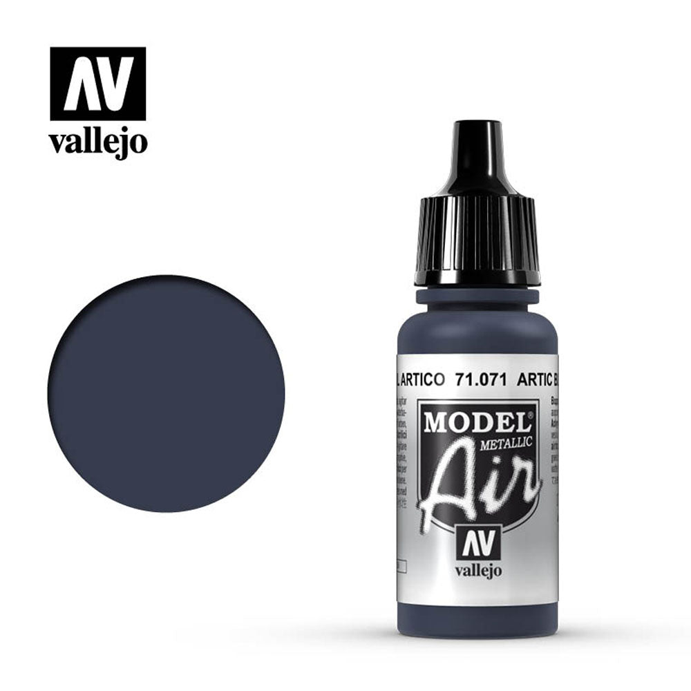 Vallejo Model Air - Artic Blue (Metallic) 18ml Model Paint 71071