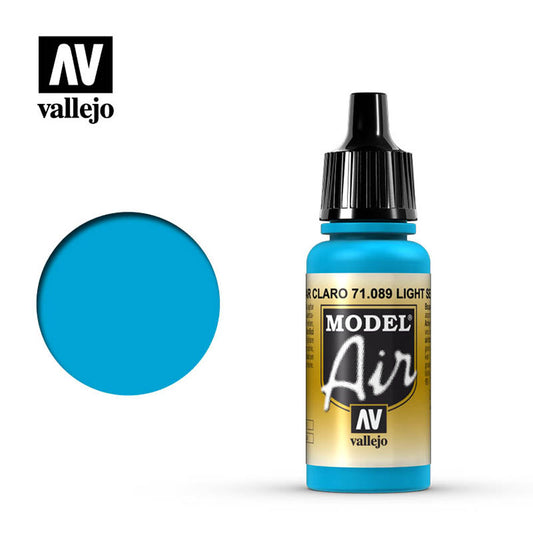 Vallejo Model Air - Light Sea Blue 18ml Model Paint 71089