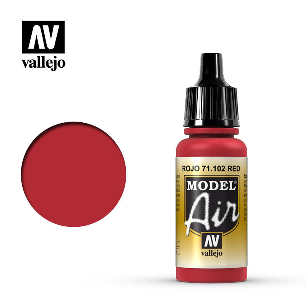 Vallejo Model Air - Red 18ml Model Paint 71102