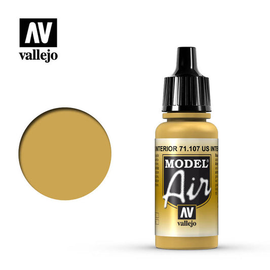 Vallejo Model Air - US Interior Yellow 18ml Model Paint 71107