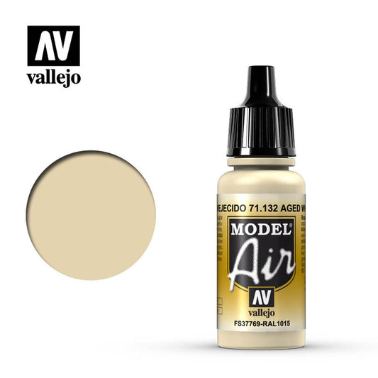 Vallejo Model Air - Aged White 18ml Model Paint 71132