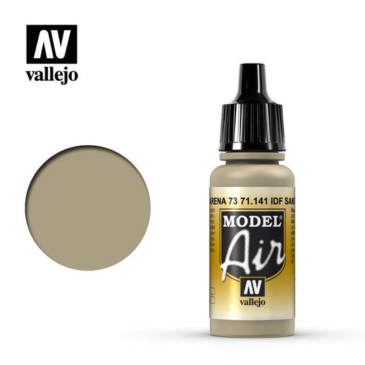 Vallejo Model Air - IDF Sand Grey 73 18ml Model Paint 71141