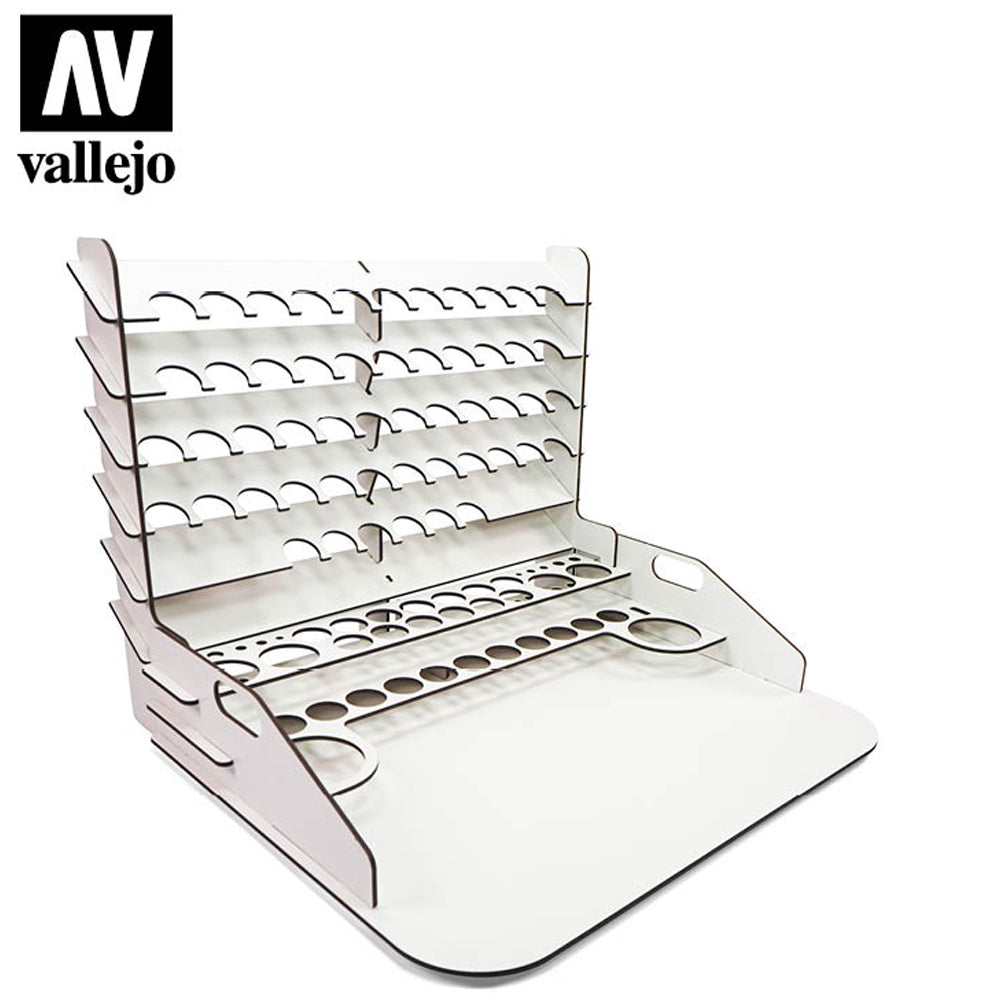 Vallejo 26012 Large Paint Storage & Work Station Wooden Workbench Organizer