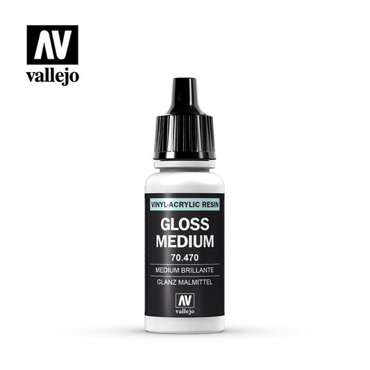 Vallejo 70.470 Glossy Medium 18ml Paint Dropper Bottle