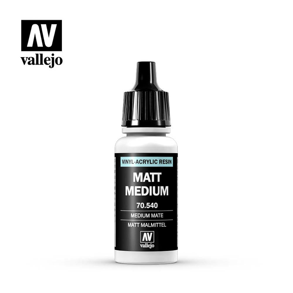 Vallejo 70.540 Matt Medium 18ml Paint Dropper Bottle