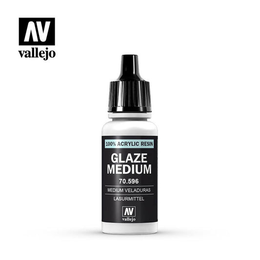 Vallejo 70.596 Glaze Medium 18ml Dropper Bottle