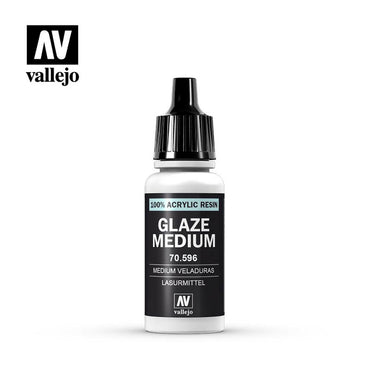 Vallejo 70.596 Glaze Medium 18ml Dropper Bottle