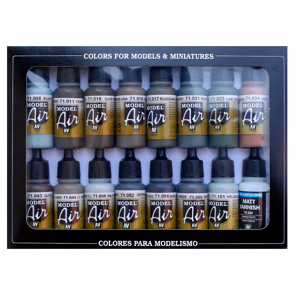 Vallejo 71193 Model Air RLM Complete Acrylic Paint Set