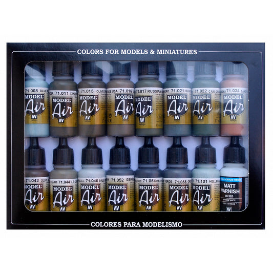 Vallejo 71193 Model Air RLM Complete Acrylic Paint Set