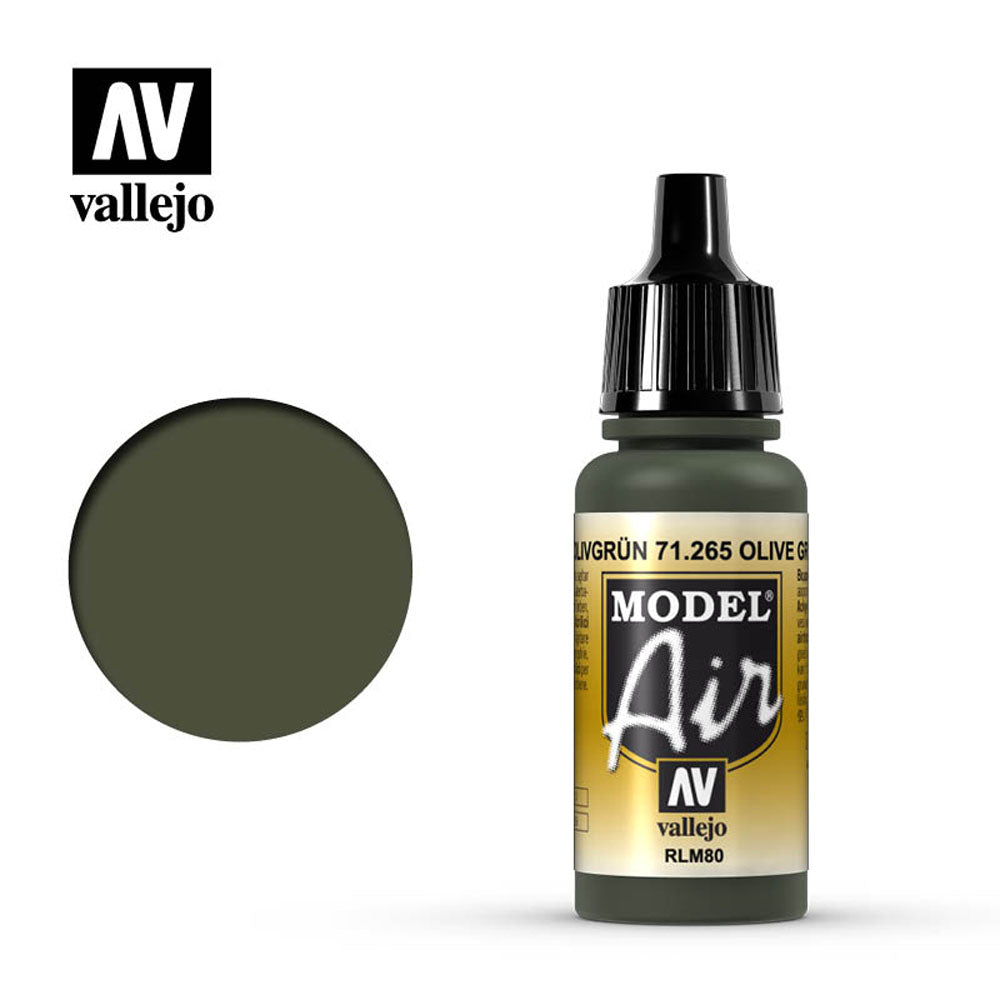 Vallejo Model Air - Olive Green RLM80 18ml Model Paint 71265