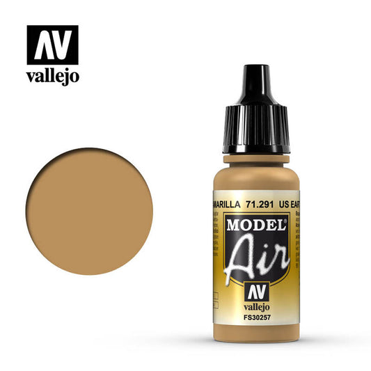 Vallejo Model Air - US Earth Yellow 18ml Model Paint 71291