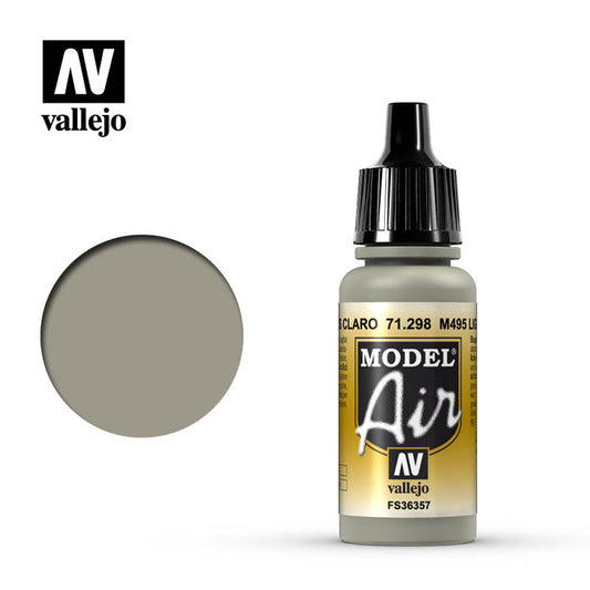 Vallejo Model Air - M495 Light Gray 18ml Model Paint 71298