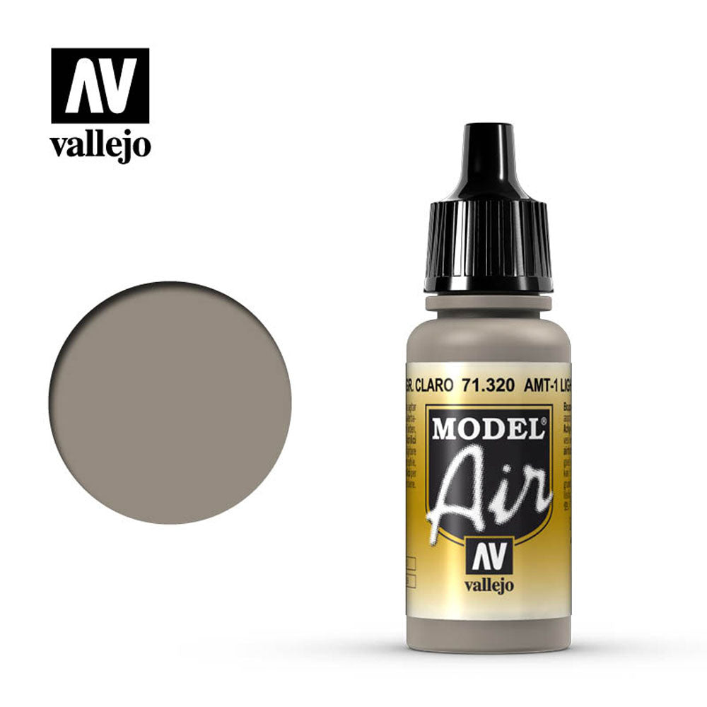 Vallejo Model Air - AMT-1 Lt. Grey Brown 18ml Model Paint 71320