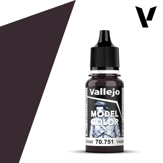 Vallejo 751 Model Colour Black Violet 18ml Acrylic Paint