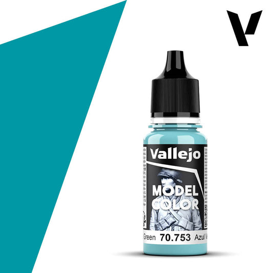Vallejo 753 Model Colour Light Blue Green 18ml Acrylic Paint