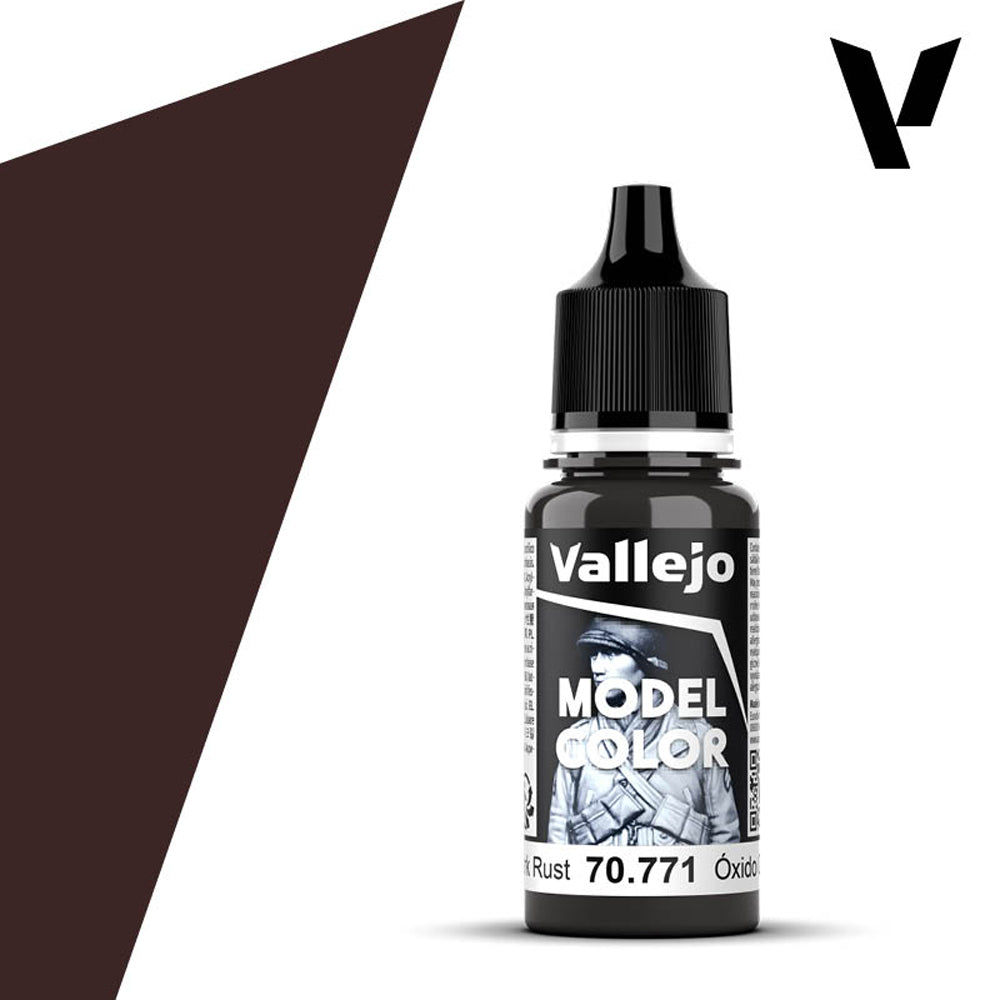 Vallejo 771 Model Colour Dark Rust 18ml Acrylic Paint