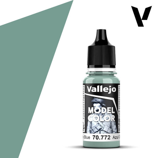 Vallejo 772 Model Colour Medium Grey Blue 18ml Acrylic Paint