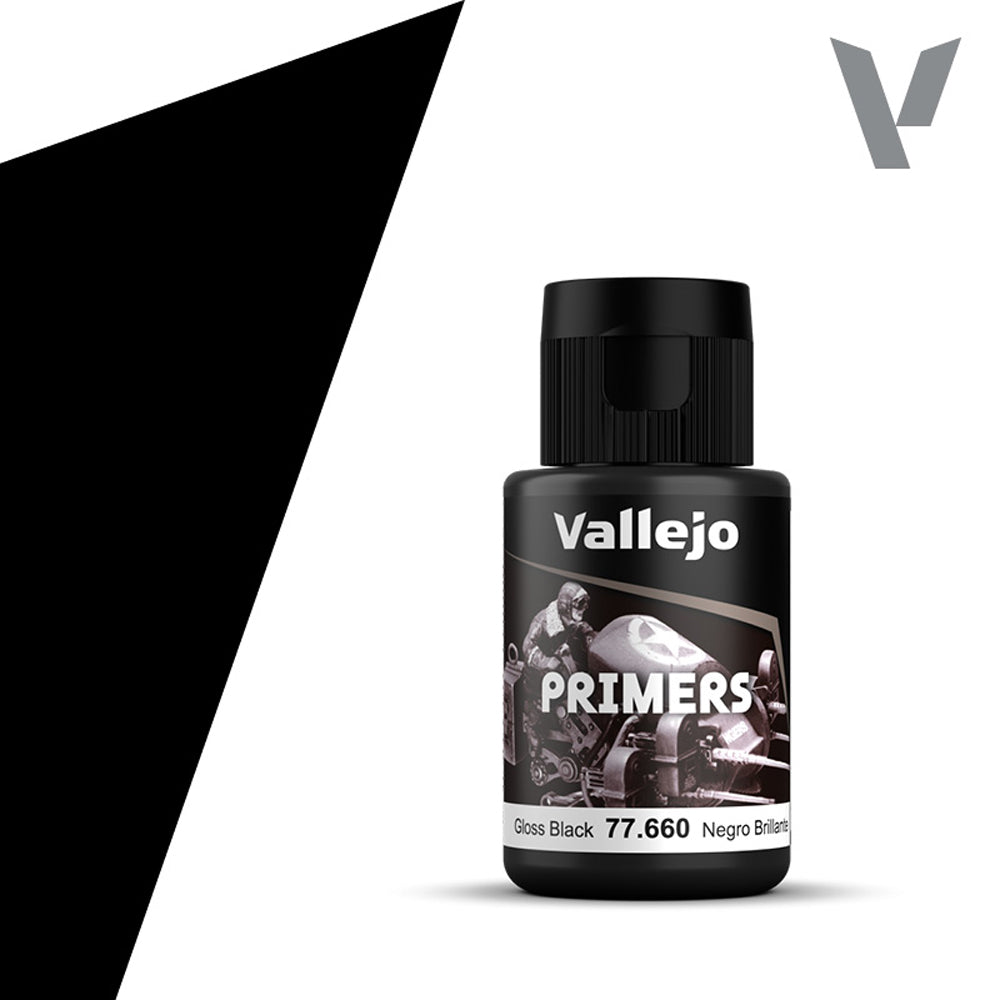 Vallejo Metal Colour - Gloss Black Primer 32ml 77660
