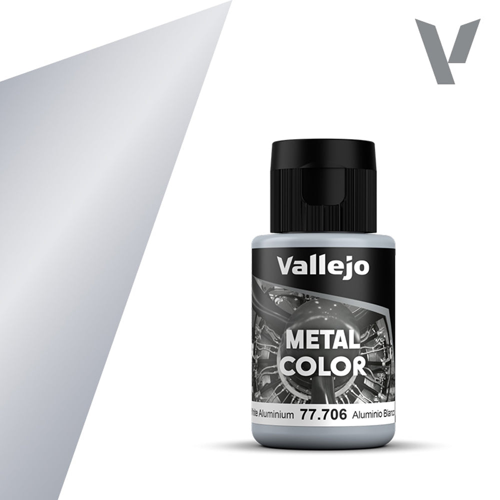 Vallejo Metal Colour - White Aluminium 32ml 77706