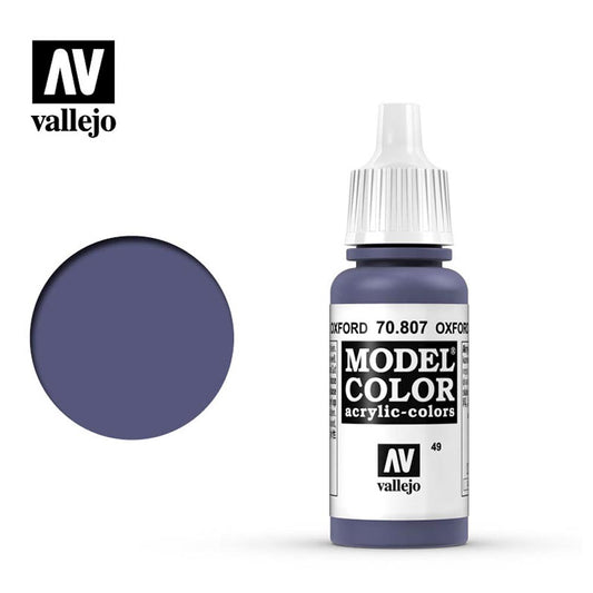 Vallejo 807 Model Colour Oxford Blue 18ml Paint Dropper Bottle