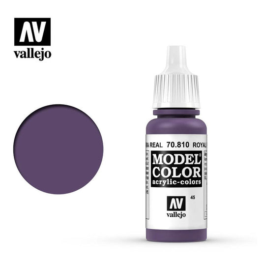 Vallejo 810 Model Colour Royal Purple 18ml Paint Dropper Bottle