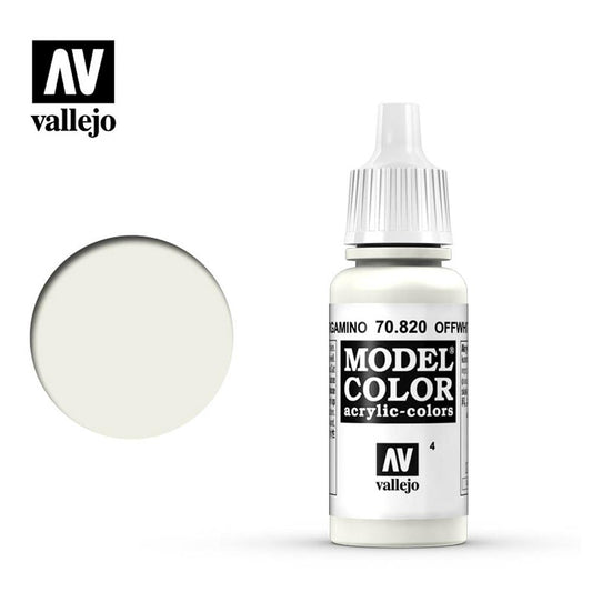 Vallejo 820 Model Colour Off-White 18ml Paint Dropper Bottle