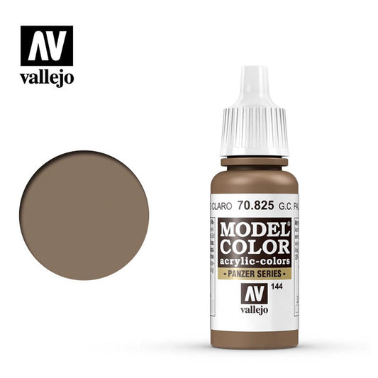 Vallejo 825 Model Colour German Camouflage Pale Brown 18ml Paint Dropper Bottle