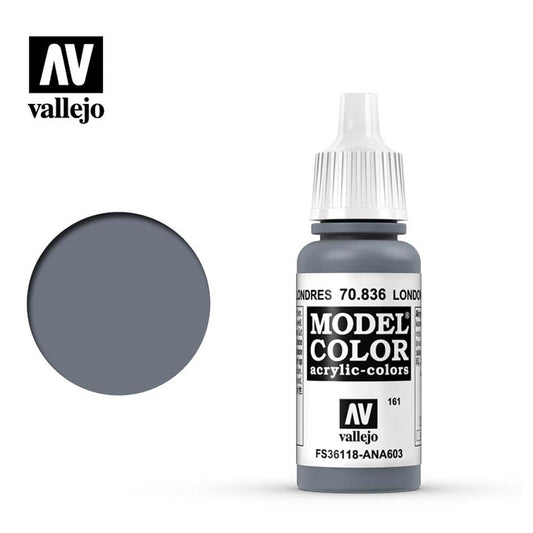Vallejo 836 Model Colour London Grey 18ml Paint Dropper Bottle
