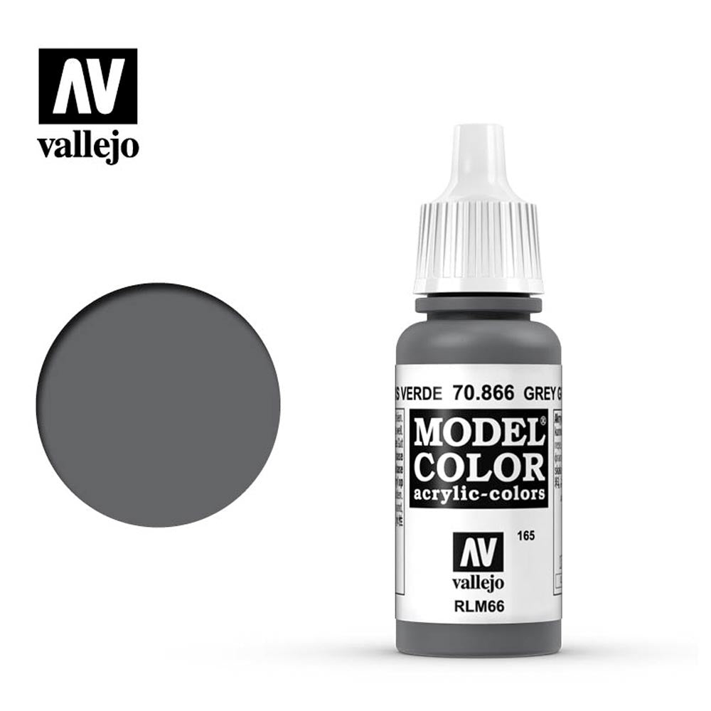 Vallejo 866 Model Colour Grey Green 18ml Paint Dropper Bottle