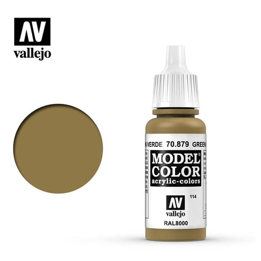 Vallejo 879 Model Colour Green Brown 18ml Paint Dropper Bottle
