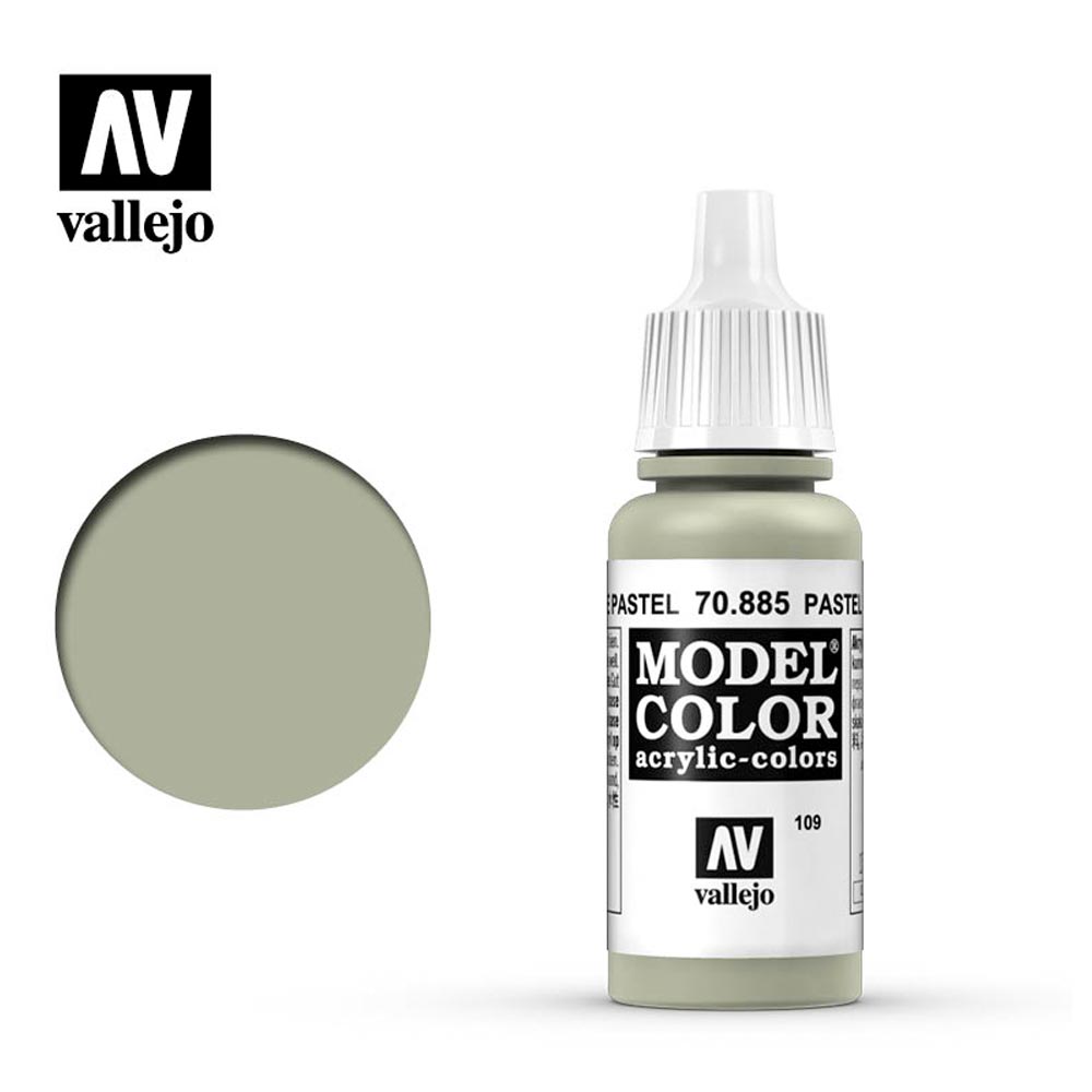 Vallejo 885 Model Colour Pastel Green 18ml Paint Dropper Bottle