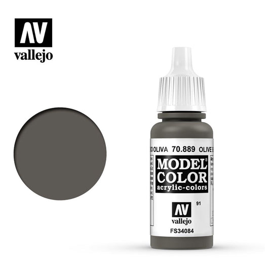 Vallejo 889 Model Colour Olive Brown 18ml Paint Dropper Bottle
