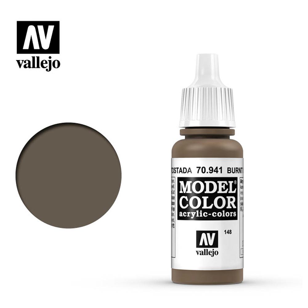 Vallejo 941 Model Colour Burnt Umber 18ml Paint Dropper Bottle