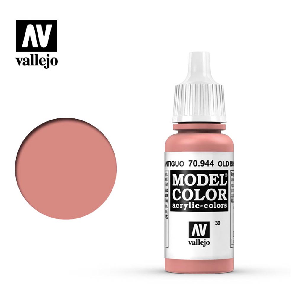 Vallejo 944 Model Colour Old Rose 18ml Paint Dropper Bottle