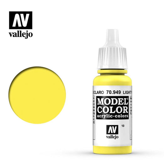 Vallejo 949 Model Colour Light Yellow 18ml Paint Dropper Bottle