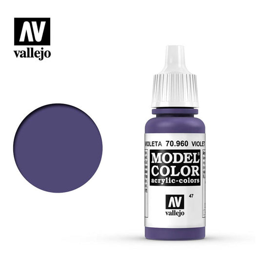 Vallejo 960 Model Colour Violet 18ml Paint Dropper Bottle