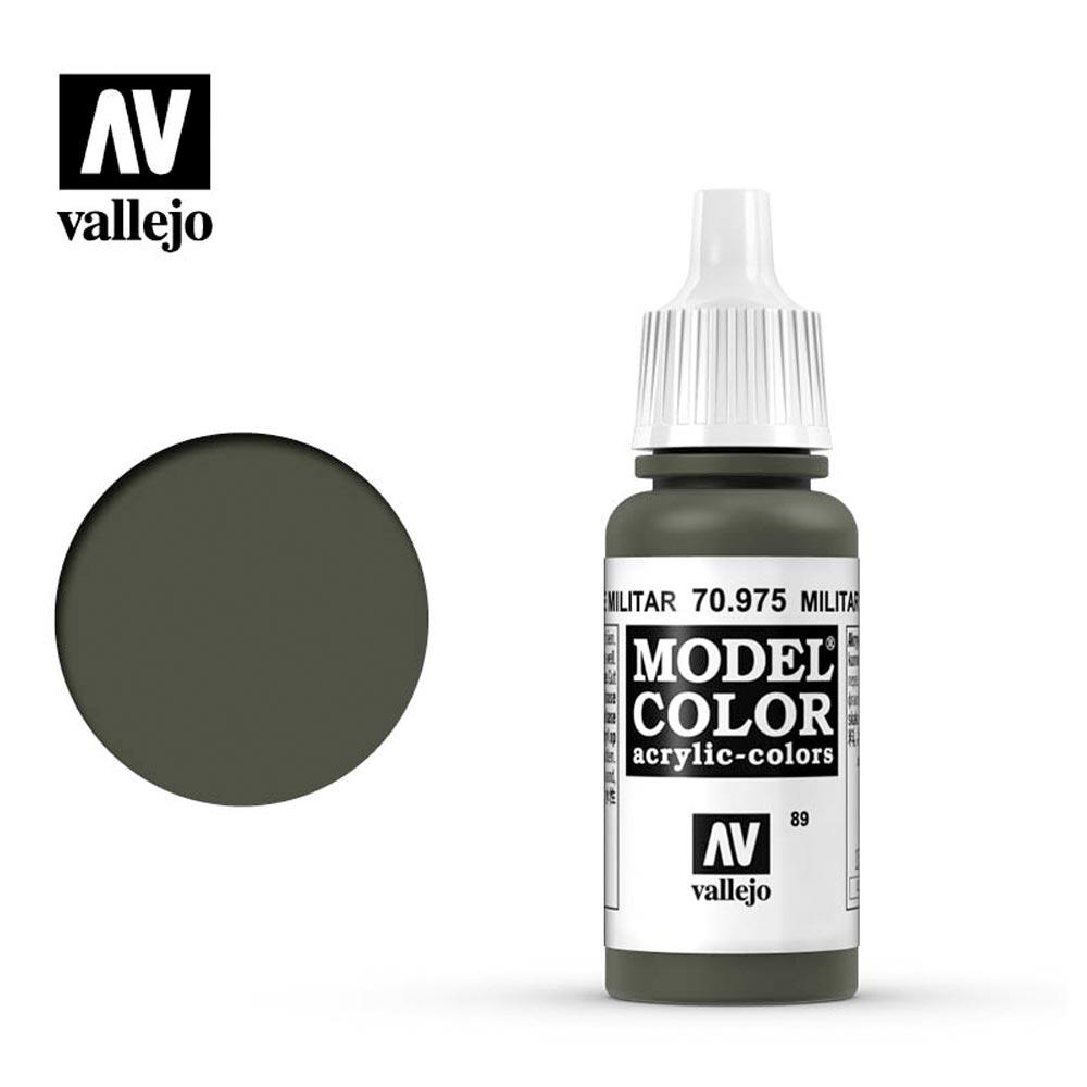 Vallejo 975 Model Colour Military Green 18ml Paint Dropper Bottle